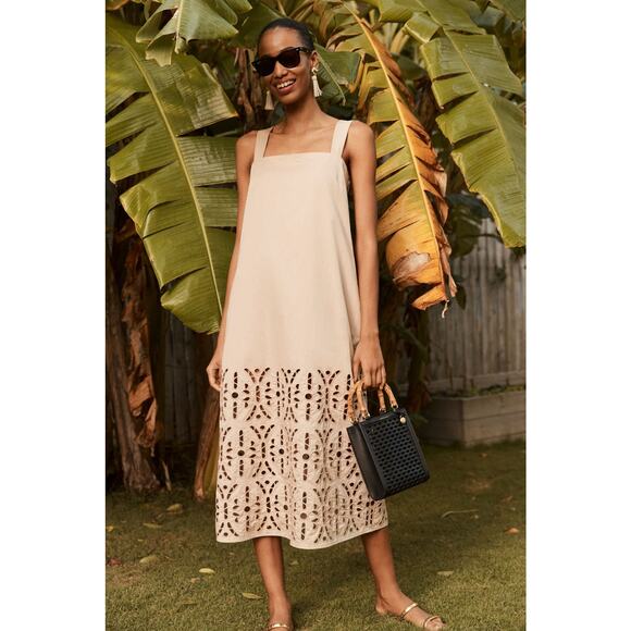 TUCKERNUCK Biscotti Eyelet Jaye Dress Size L NWT Retail $328 Tuckernuck - Picture 7 of 9